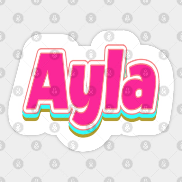 Ayla Name Sticker by Itsheartshop